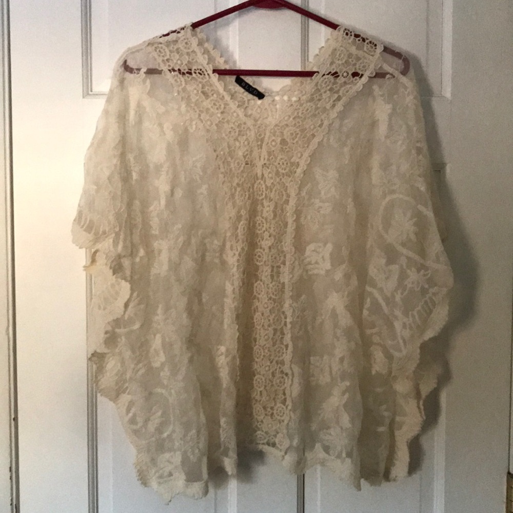 Lace overlay top